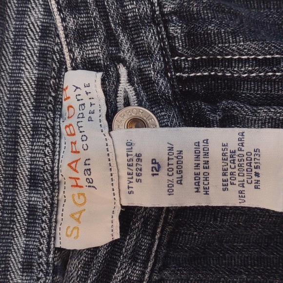 SLIGHTLY USED SAG HARBOR JEANS SIZE 12P COLOR BLUE 100% COTTON - Picture 3 of 11